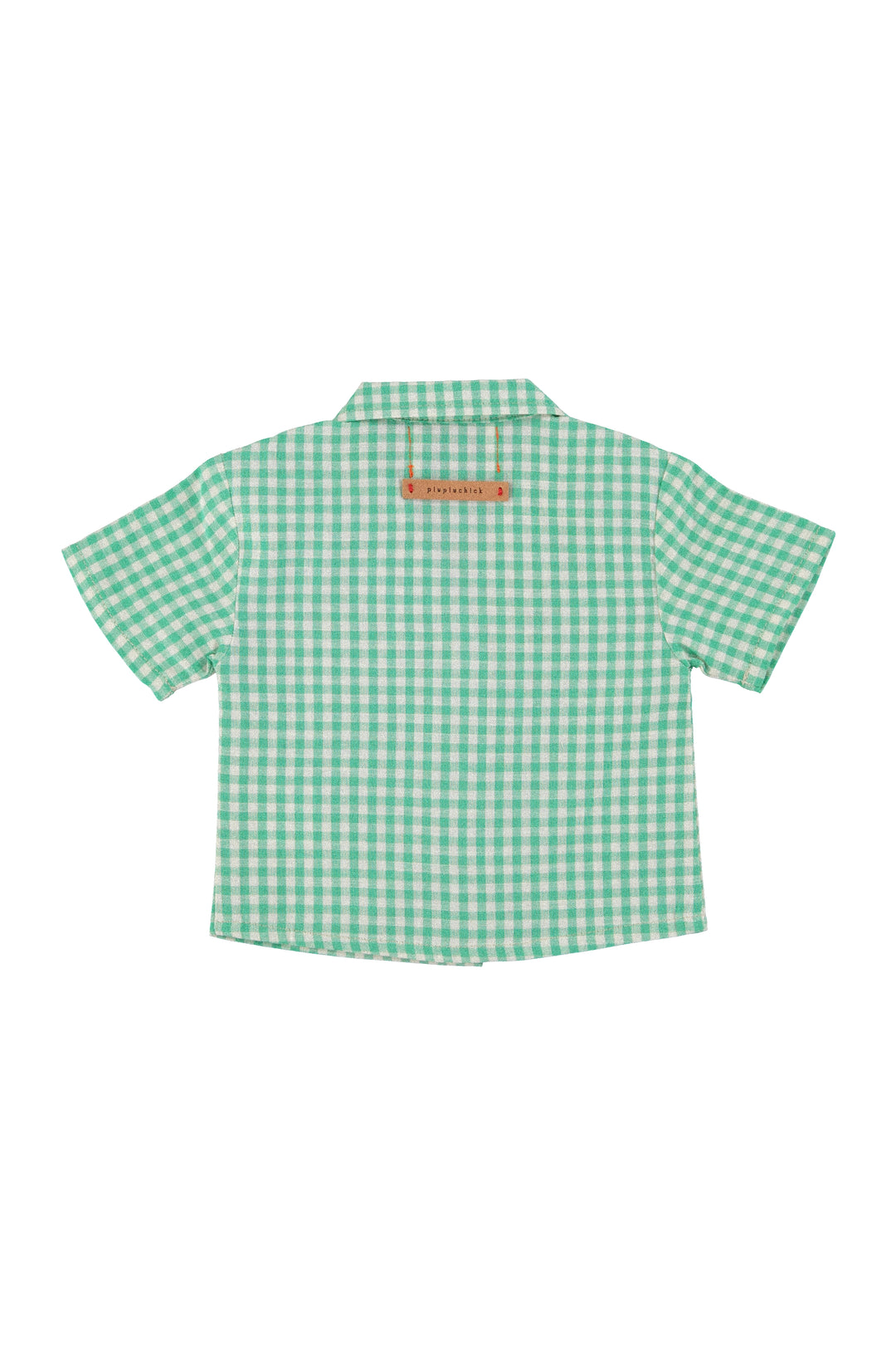 SS26.RP2601A-HAWAIIAN SHIRT GREEN ECRU CHECKERED