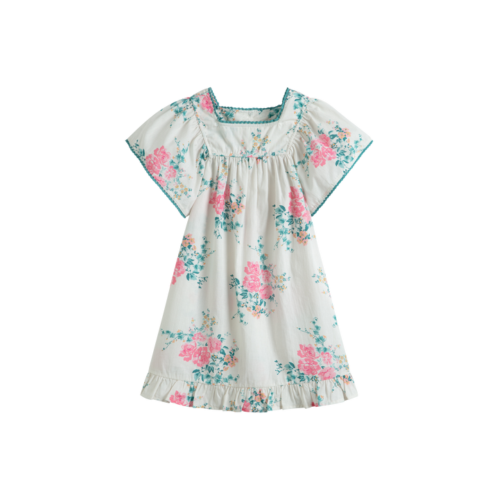 Luna Dress Pink Roses