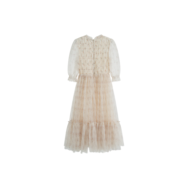 Valentina Dress Cream Flower