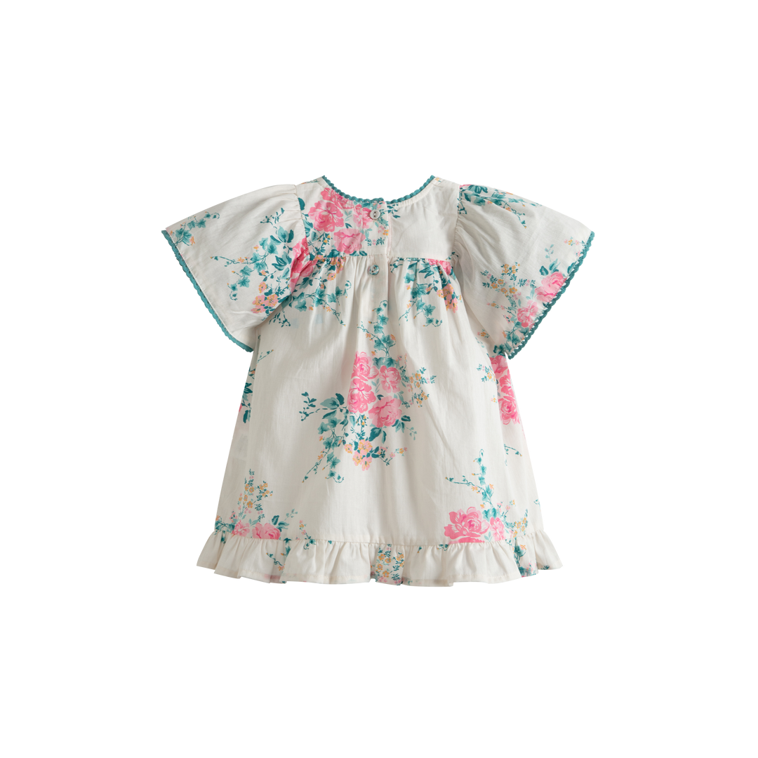 Luna Baby Dress Pink Roses