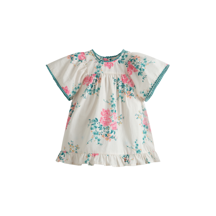 Luna Baby Dress Pink Roses