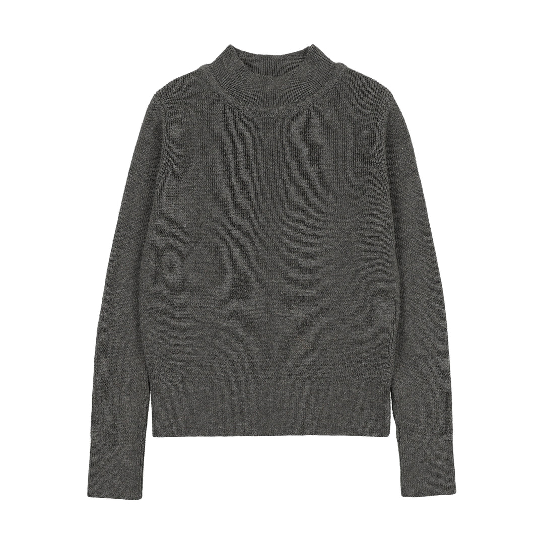 ST2055-SIGNATURE RIBBED TOP GREY-Light Grey