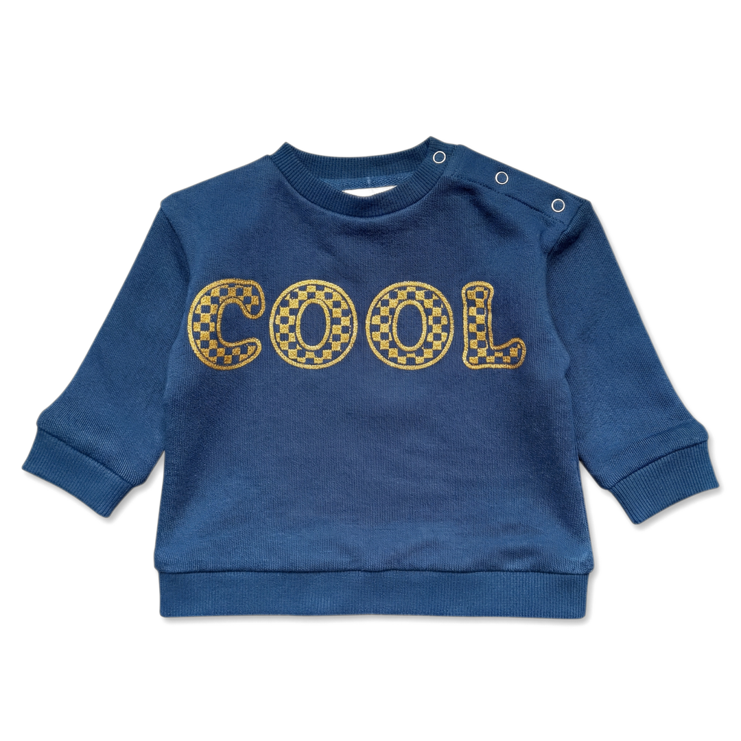 W263033 SWEAT JIMMY COTTON FLEECE COOL - NAVY