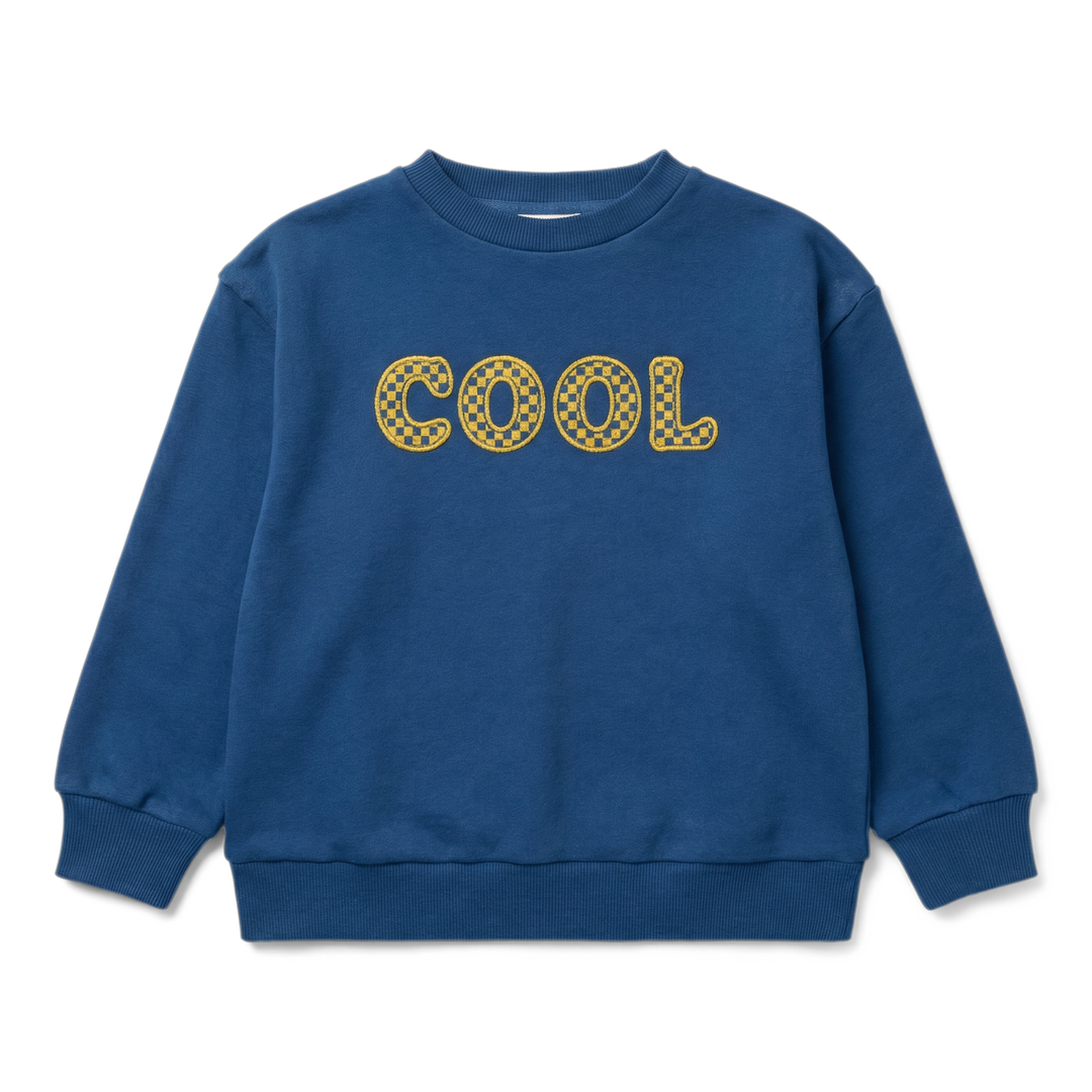 W263035 SWEAT MIKE COTTON FLEECE COOL - NAVY