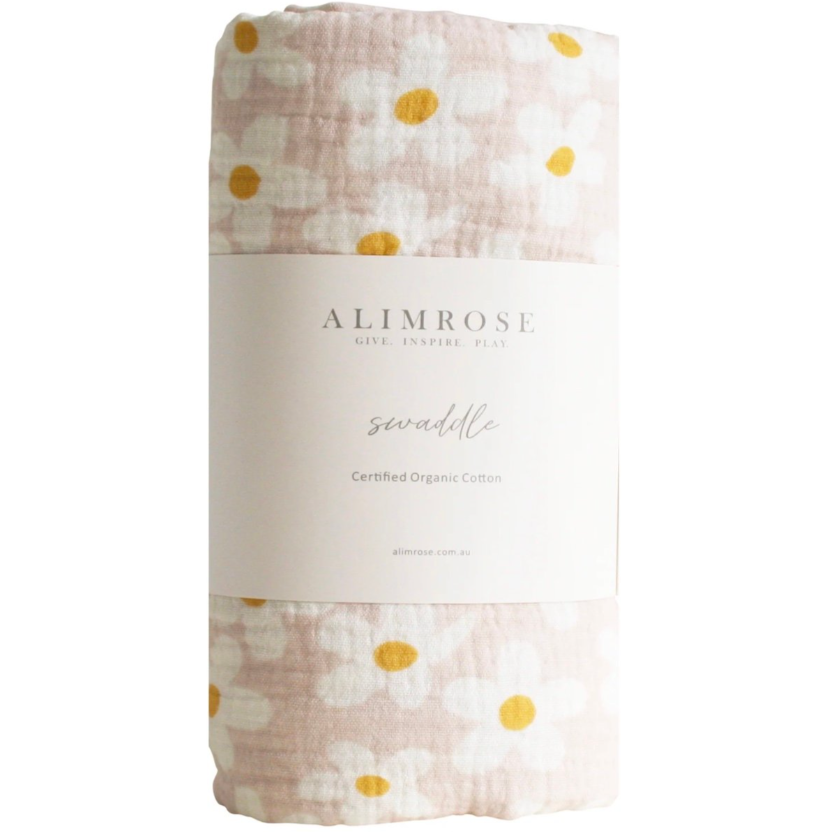 MW20LD - Muslin Swaddle Large Daisies