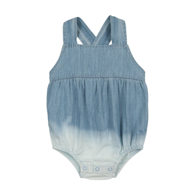 L811-DENIM OMBRE ROMPER