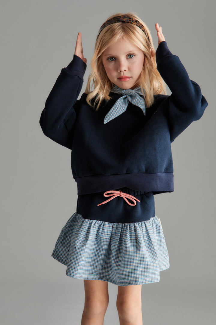 FLORENCE SWEATSHIRT - COTTON FLECCE (BLUE)