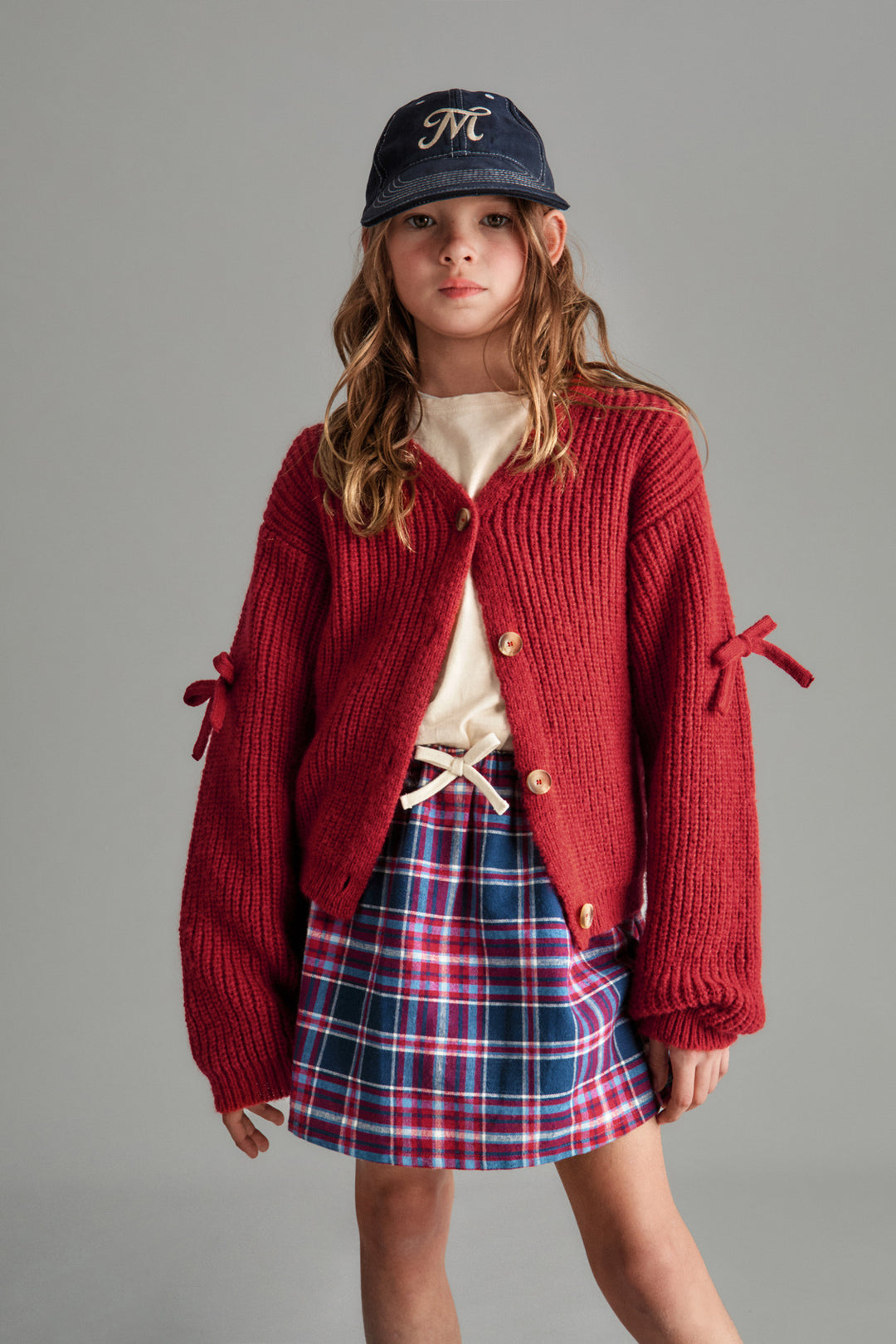 LORENA TARTAN MINI SKIRT - TWILL (RED)