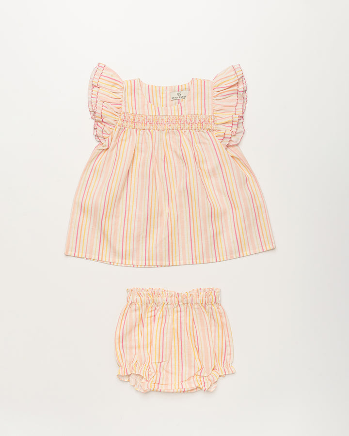 SIENNA BABY DRESS-STRIPES
