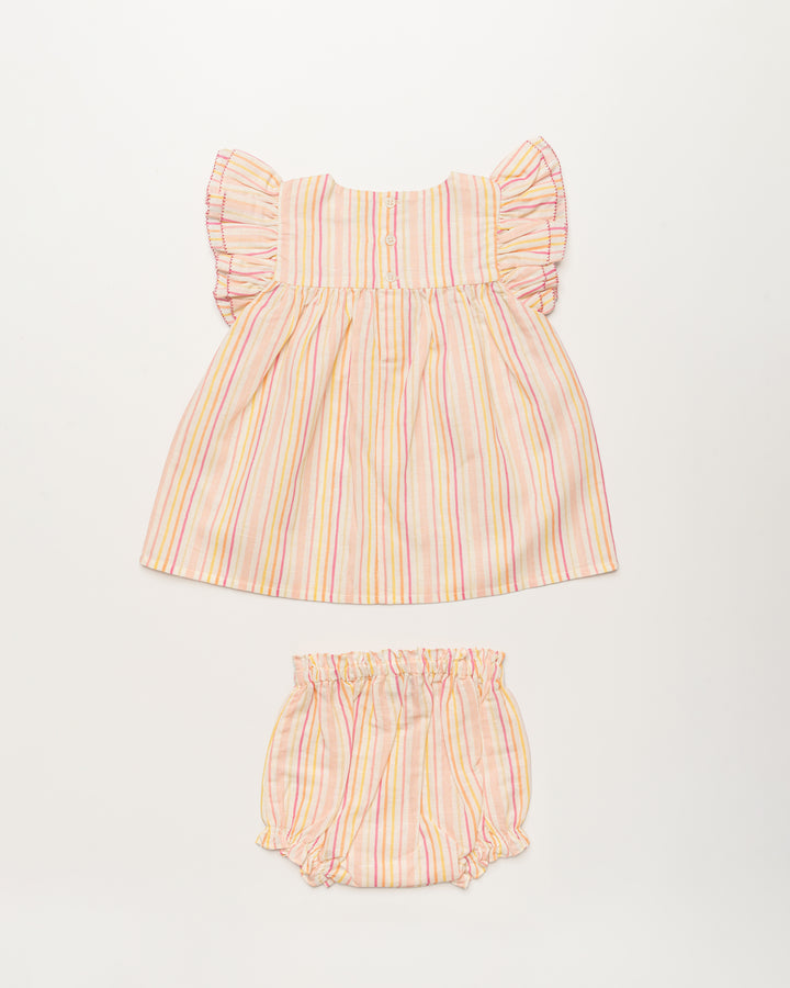 SIENNA BABY DRESS-STRIPES