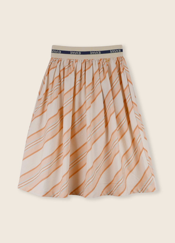 3LS25_3037-BIAS CUT SKIRT-Creampuff W/Stripes