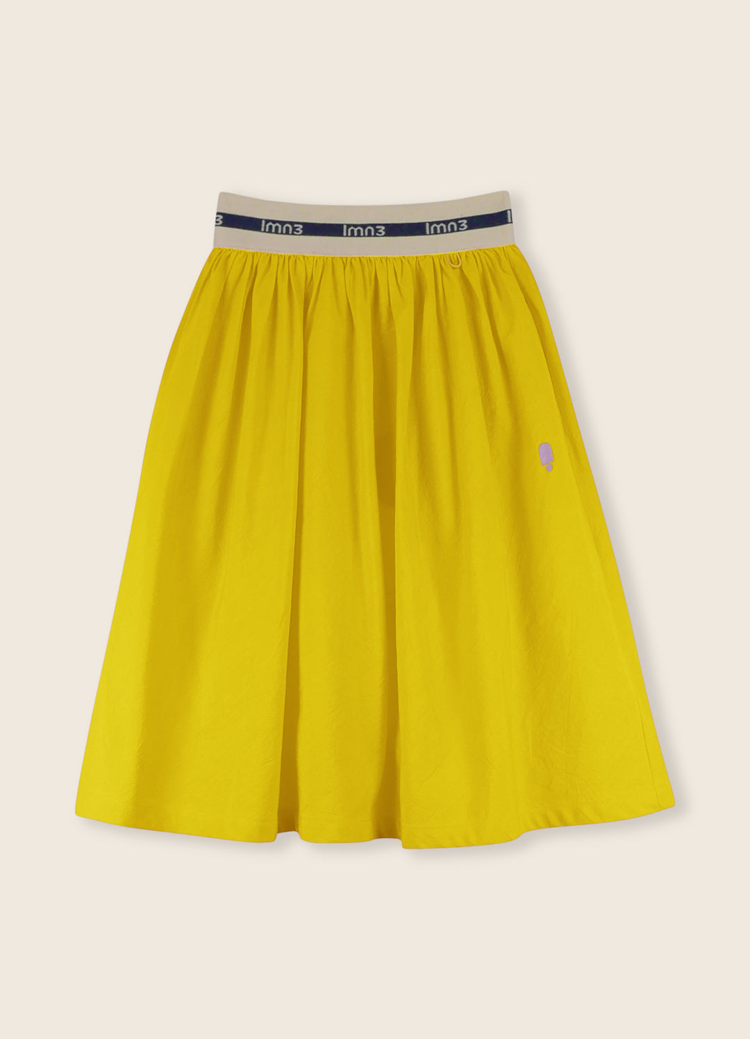 3LS25_3037-BIAS CUT SKIRT-Buttercup Yellow