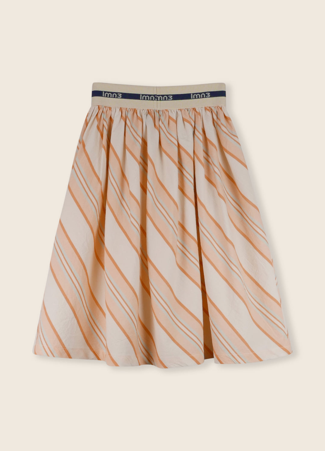 3LS25_3037-BIAS CUT SKIRT-Creampuff W/Stripes