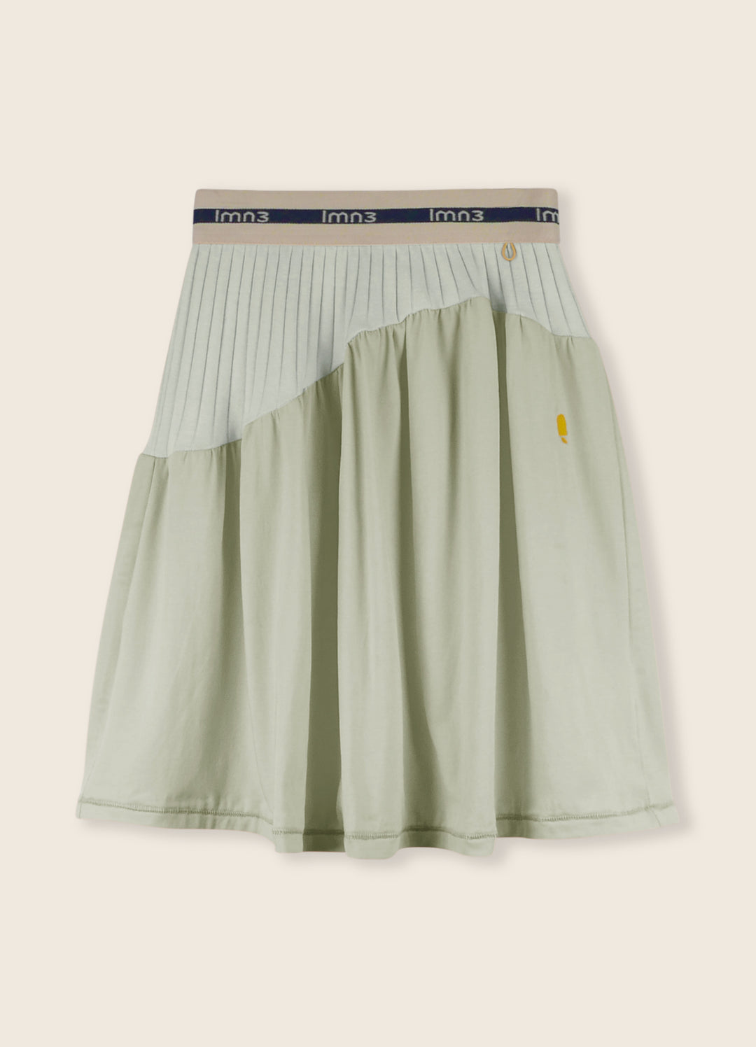 3LS25_3040-COMBINED RIB SKIRT-Fog Green