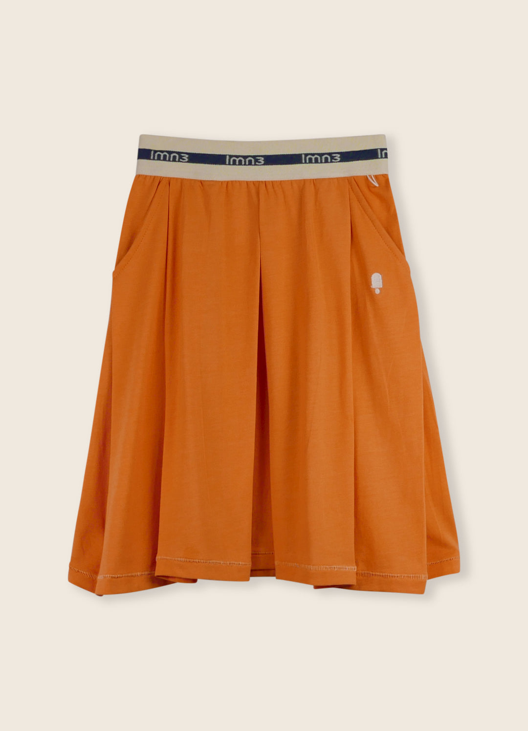 3LS25_3041-ORIGAMI SKIRT-Copper Tan