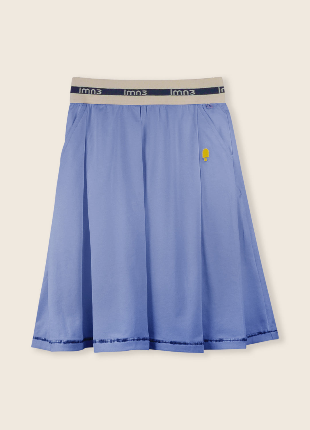 3LS25_3041-ORIGAMI SKIRT-Dream Blue