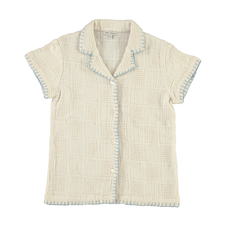 Sky Shirt - Natural Squares