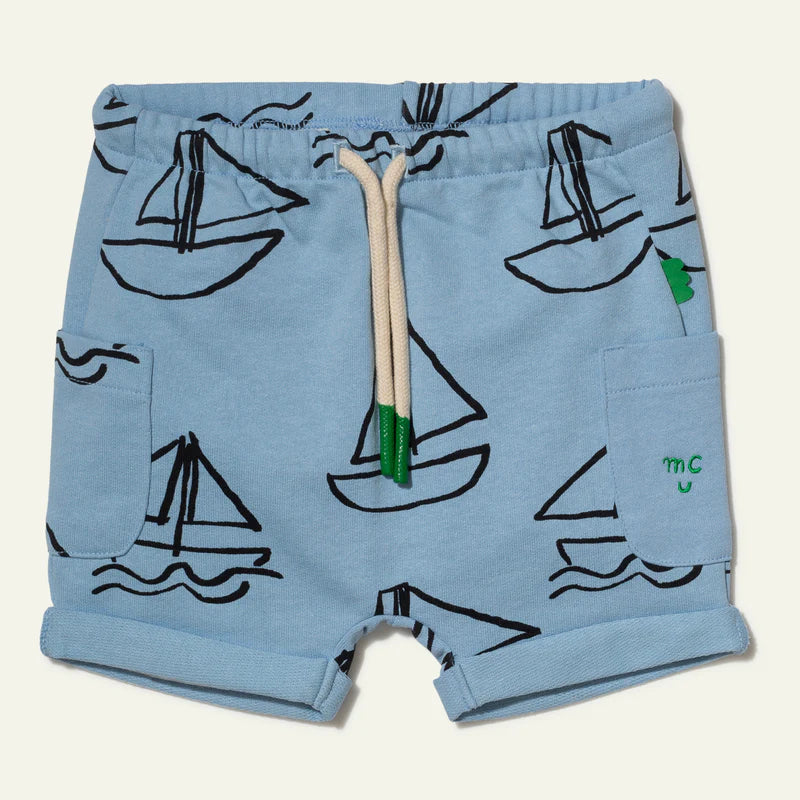 SAILBOAT PRINT POCKET SHORT-Placid Blue/Sailboat-Placid Blue/Sailboat