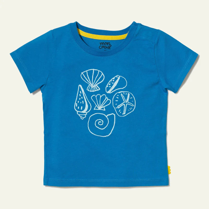 SEA SHELLS T-SHIRT-French Blue-French Blue