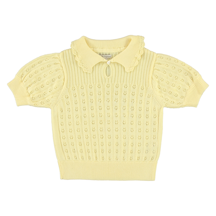 Summer Special Sweater - Butter Yellow Knit long sleeve