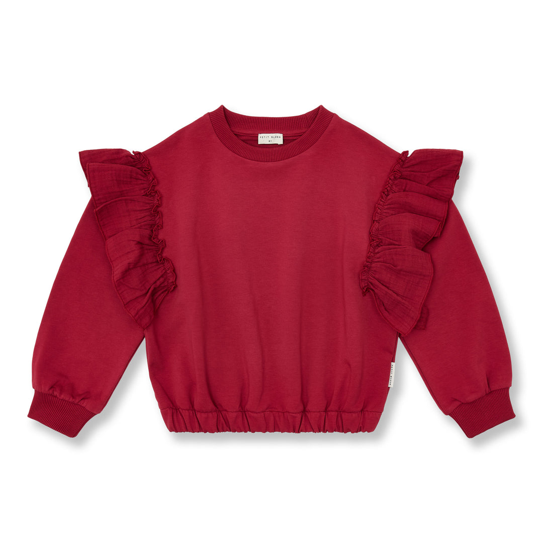 109 Sweater Ruffles - Garnet