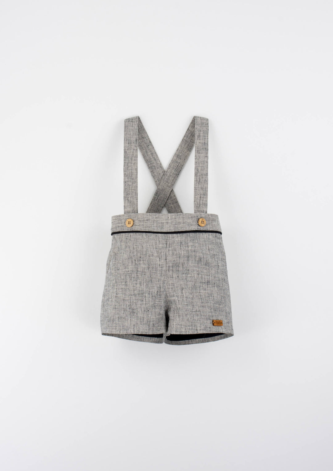 MOD.11.2 BLACK FLECK SHORTS WITH STRAPS