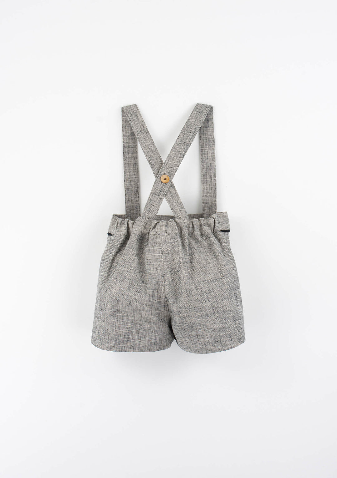 MOD.11.2 BLACK FLECK SHORTS WITH STRAPS