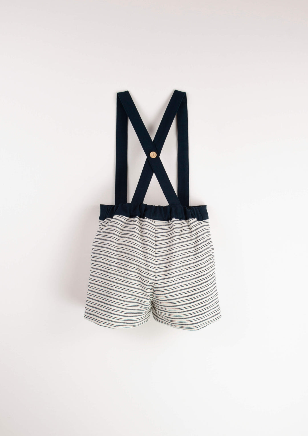 Mod.14.4 Embroidered striped dungarees with straps