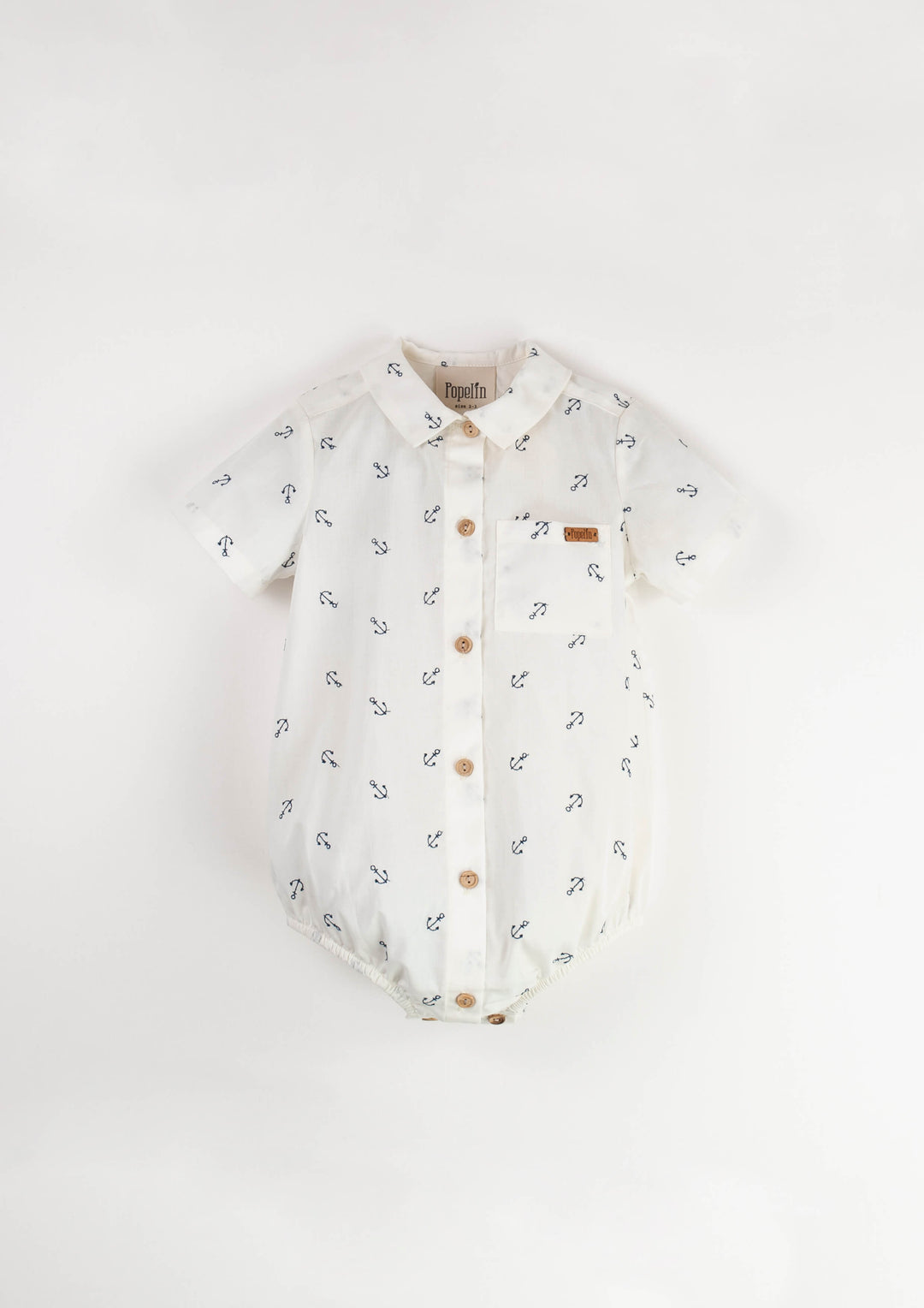 Mod.16.4 Embroidered anchor motif Shirt with collar