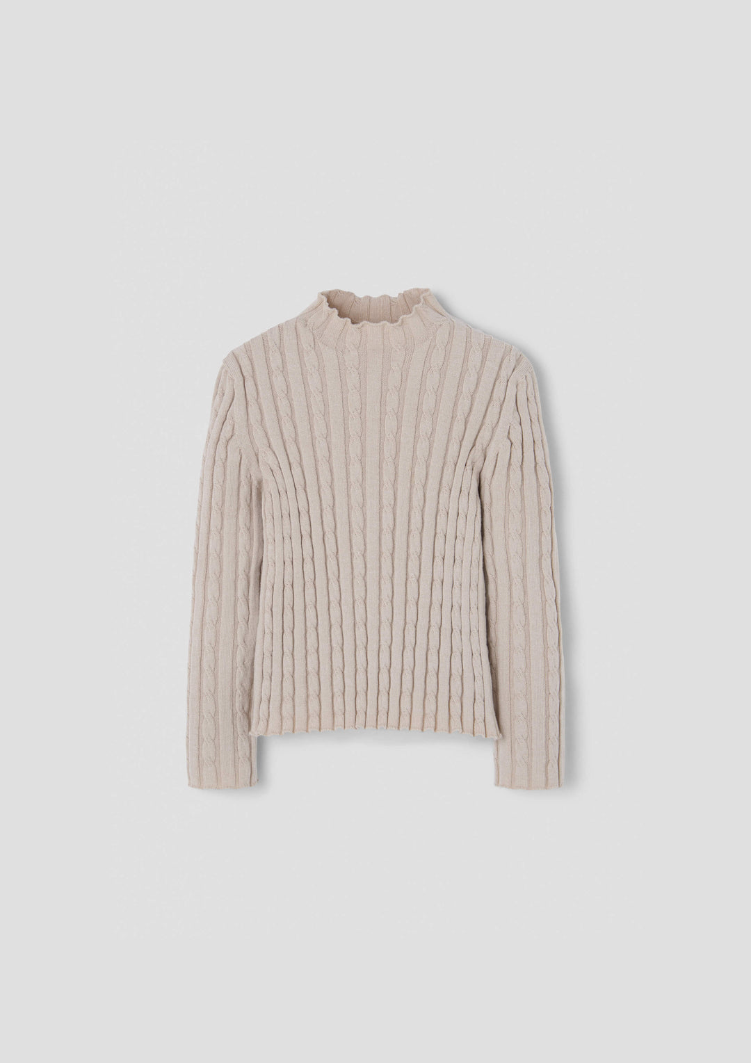 MOD.18.1 SAND PERKINS NECK KNITTED SWEATER