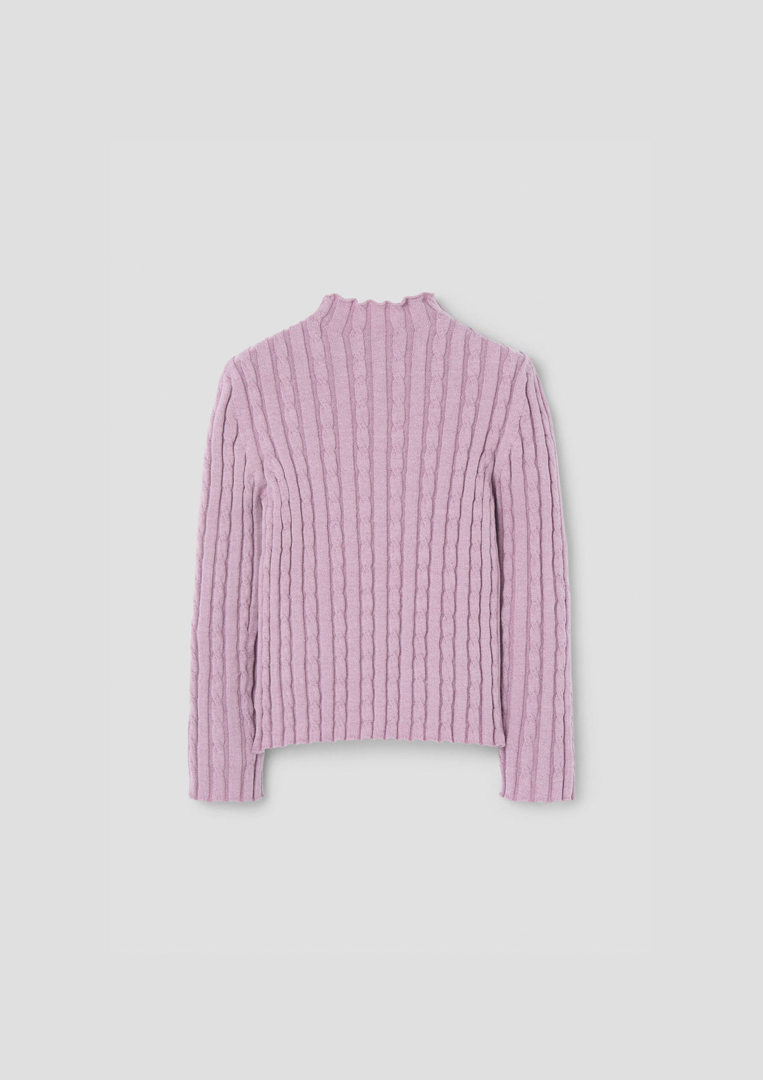 MOD.18.2 MAUVE PERKINS NECK KNITTED SWEATER