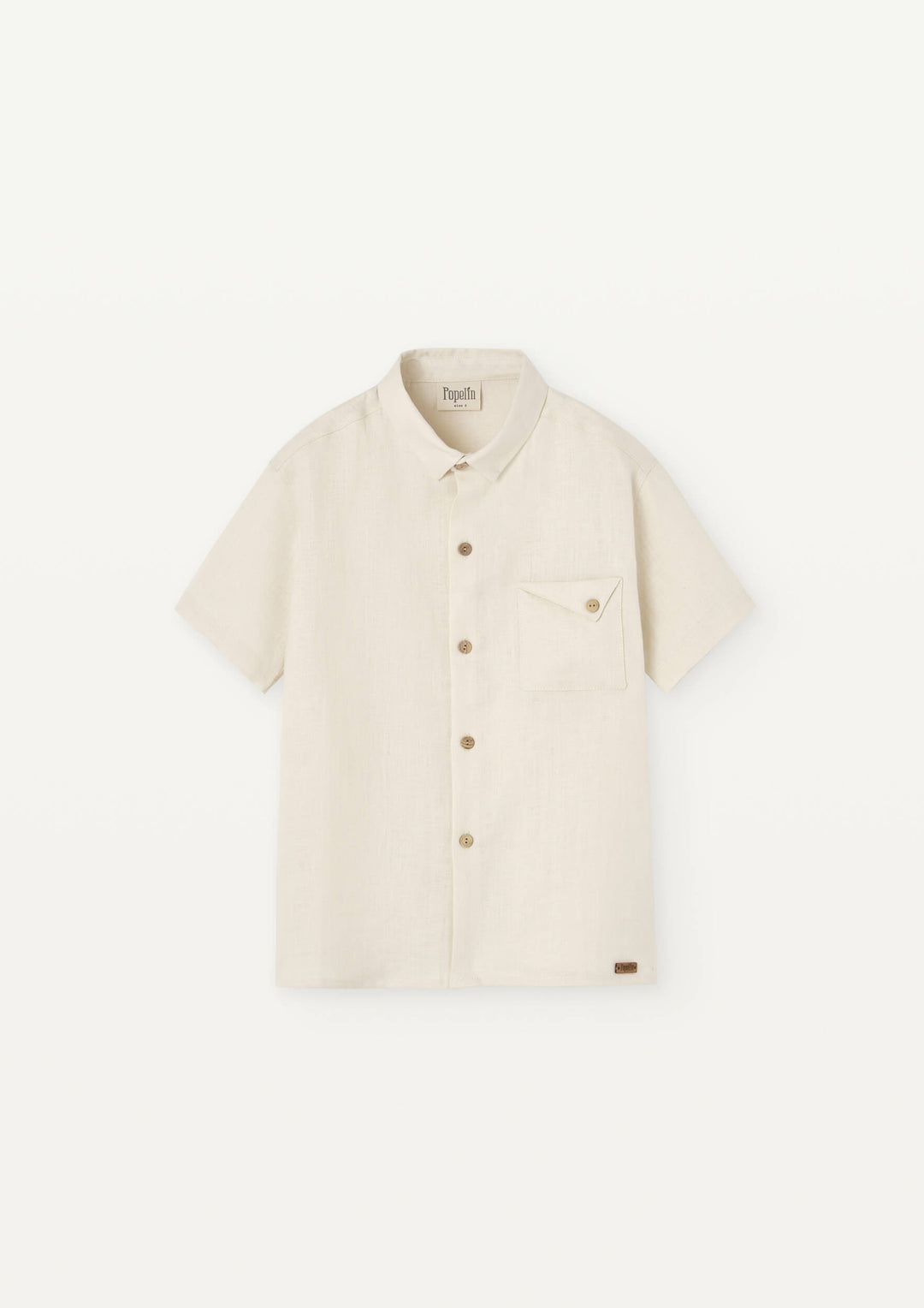 Mod 18.3 Off-white linen shirt with collar