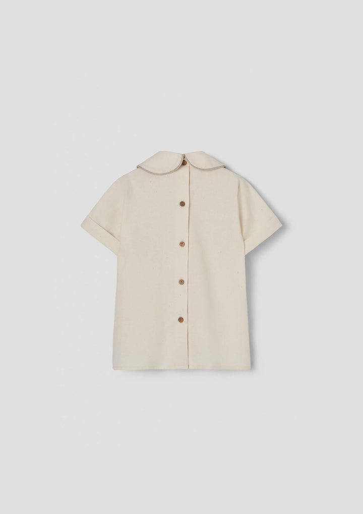 MOD.19.1 OFF-WHITE SHIRT WITH CENTRAL PANEL