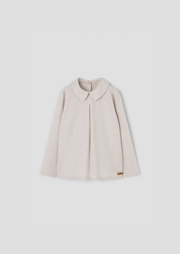 MOD.19.2 SAND BLOUSE WITH PLEAT