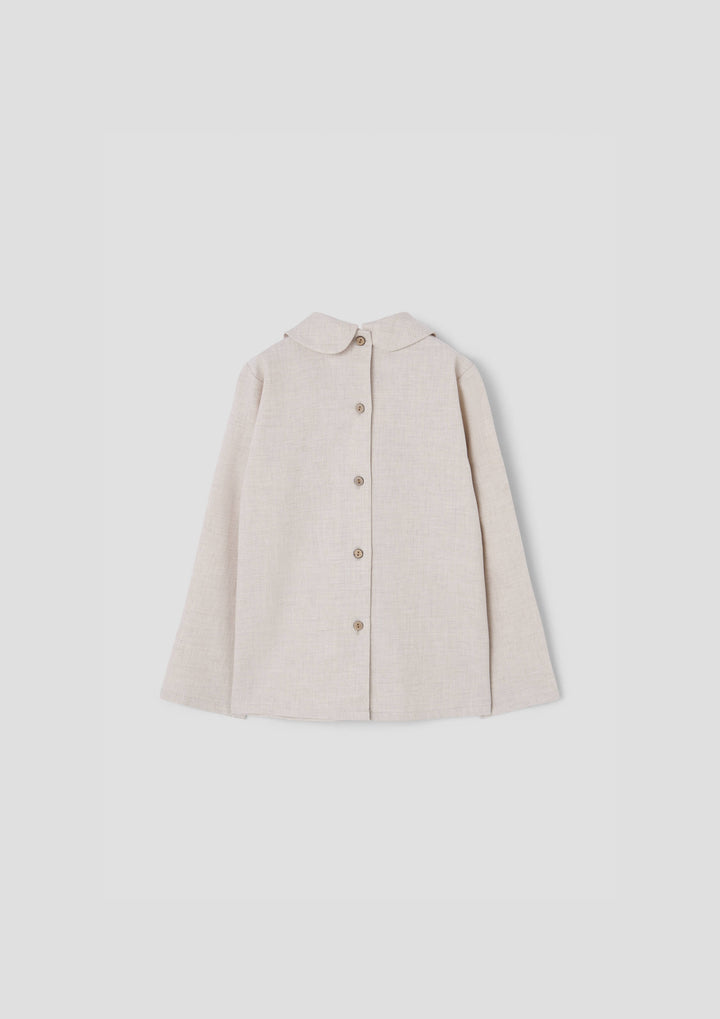 MOD.19.2 SAND BLOUSE WITH PLEAT