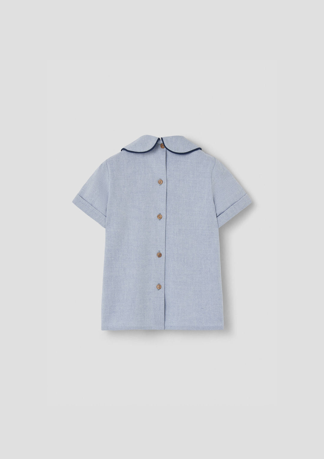 MOD.19.4 BLUE SHIRT WITH CENTRAL PANEL