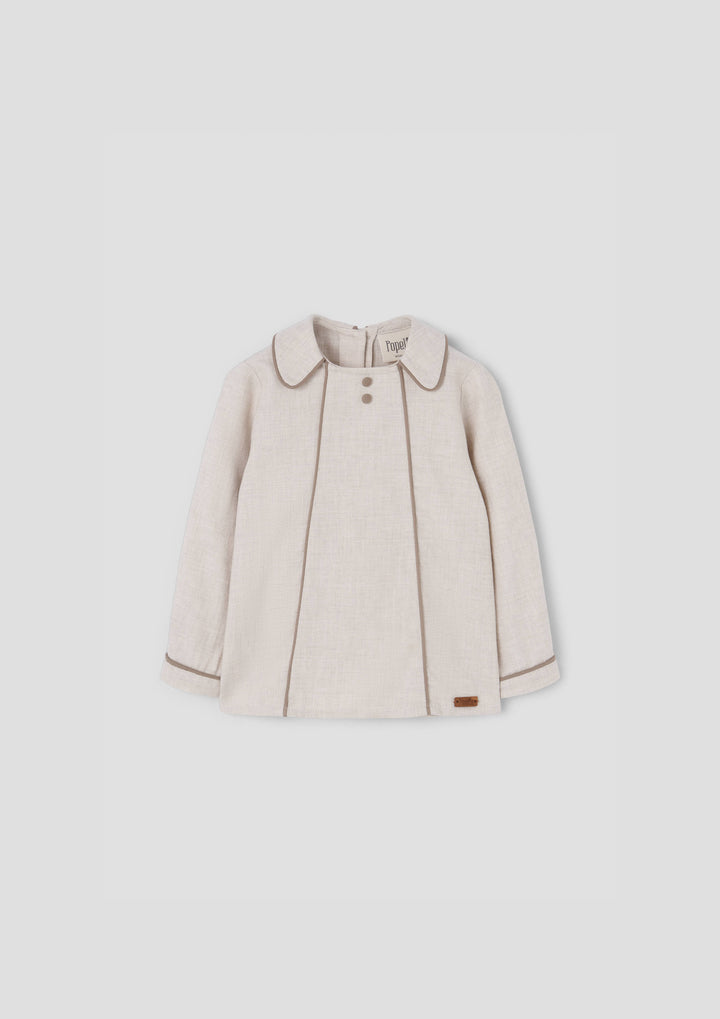 MOD.20.1 SAND PANELLED BLOUSE