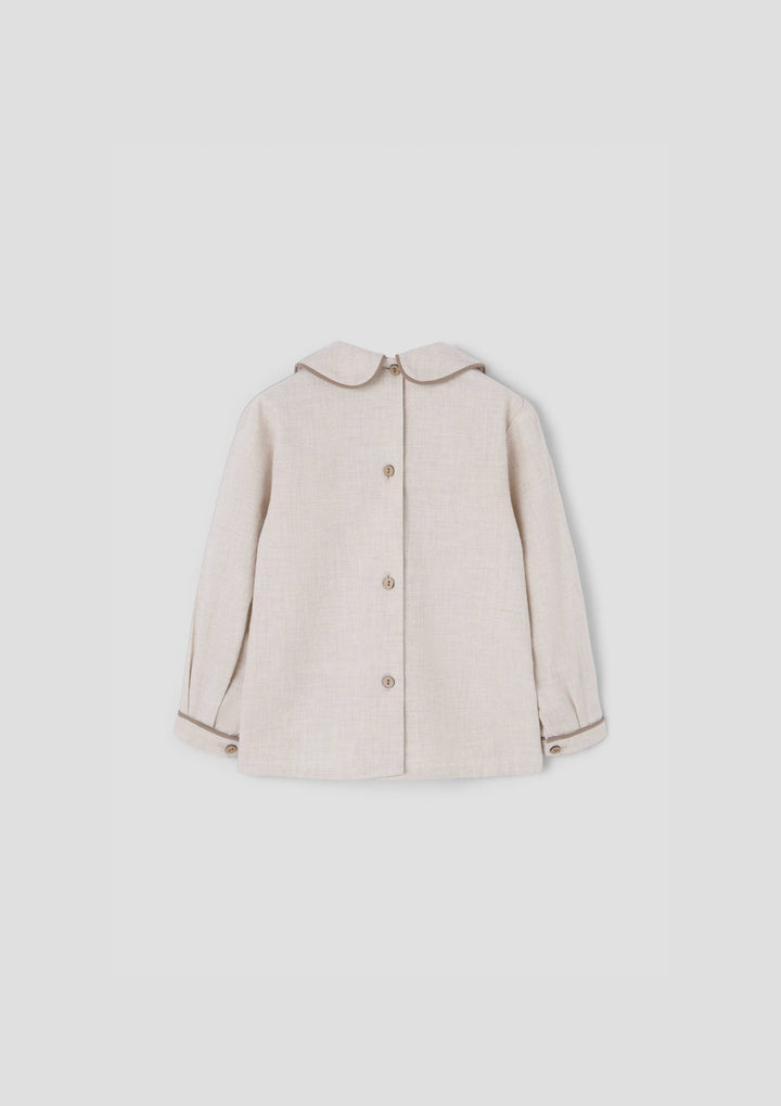 MOD.20.1 SAND PANELLED BLOUSE