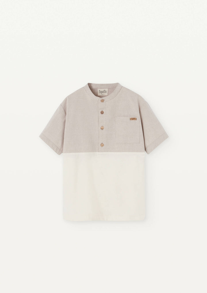 Mod 20.2 Sand Mandarin collar shirt