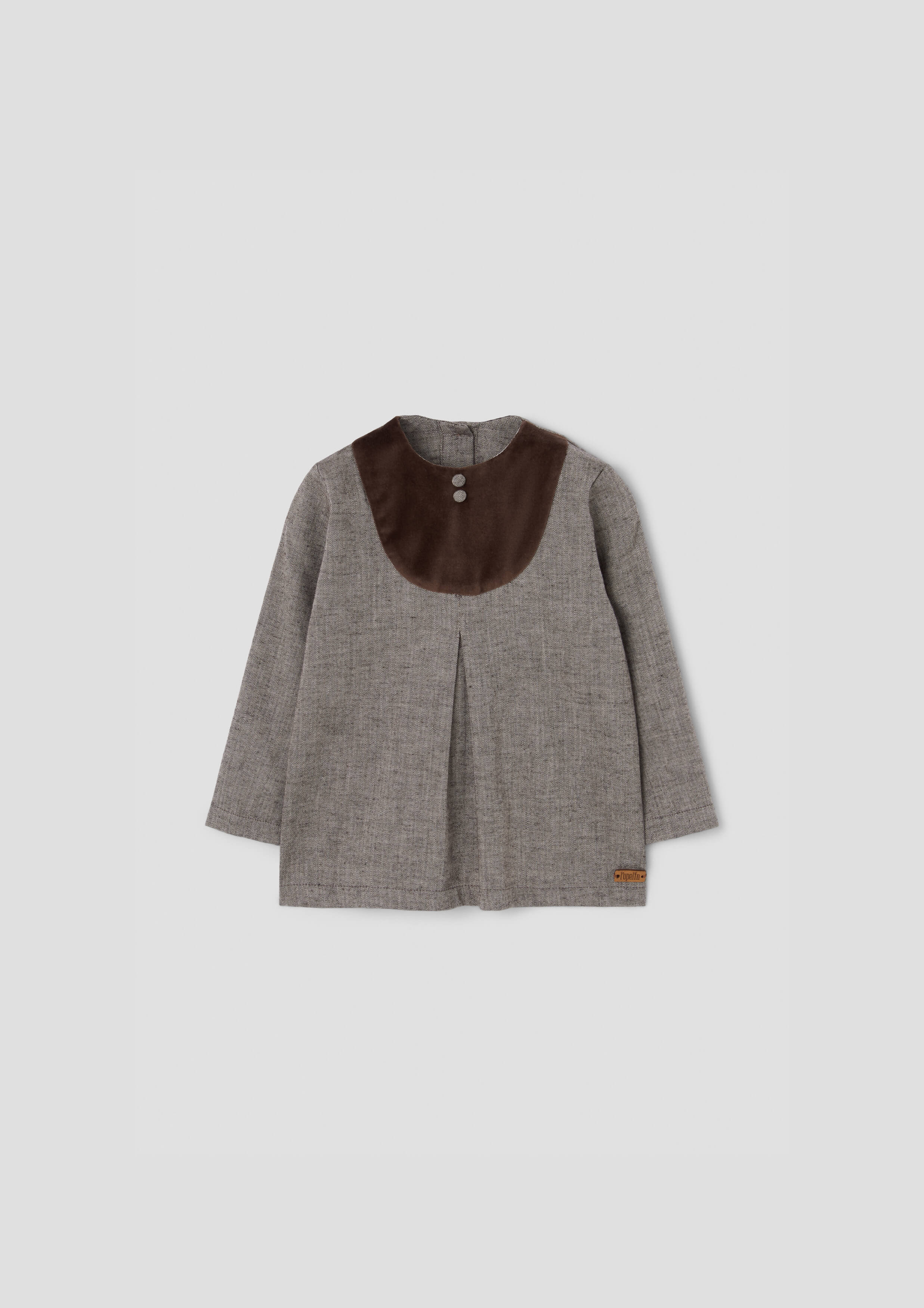 popelin / 25AW Brown dungarees サイズ2-3y popelin / 25AW Brown