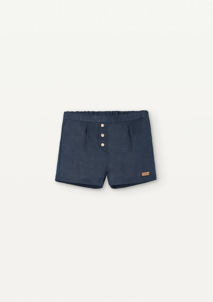 Mod 23.4 Navy Blue linen chino-style shorts