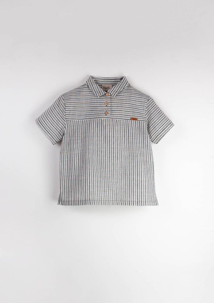Mod.25.3 Embroidered striped contrasting shirt