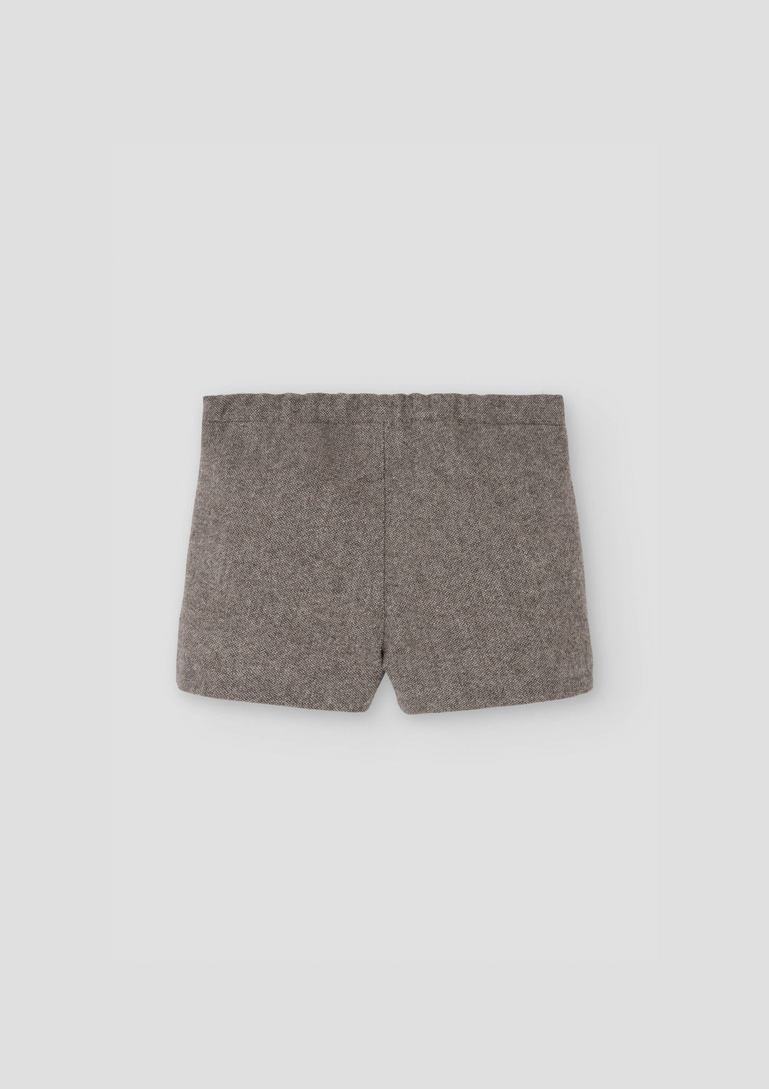 MOD.29.2 BROWN FLECK PANELLED SHORTS WITH SUSPENDERS