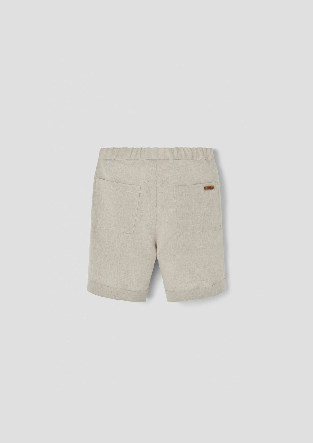 MOD.32.1 SAND LINEN BERMUDA SHORTS