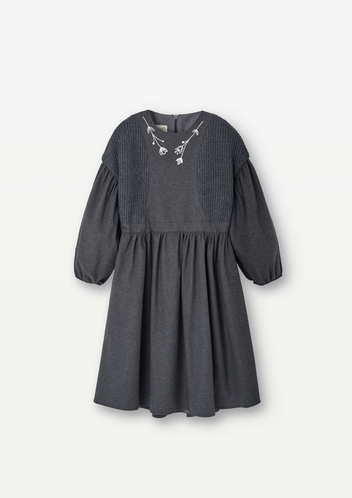 Mod.40.3 Anthracite grey dress with side panels