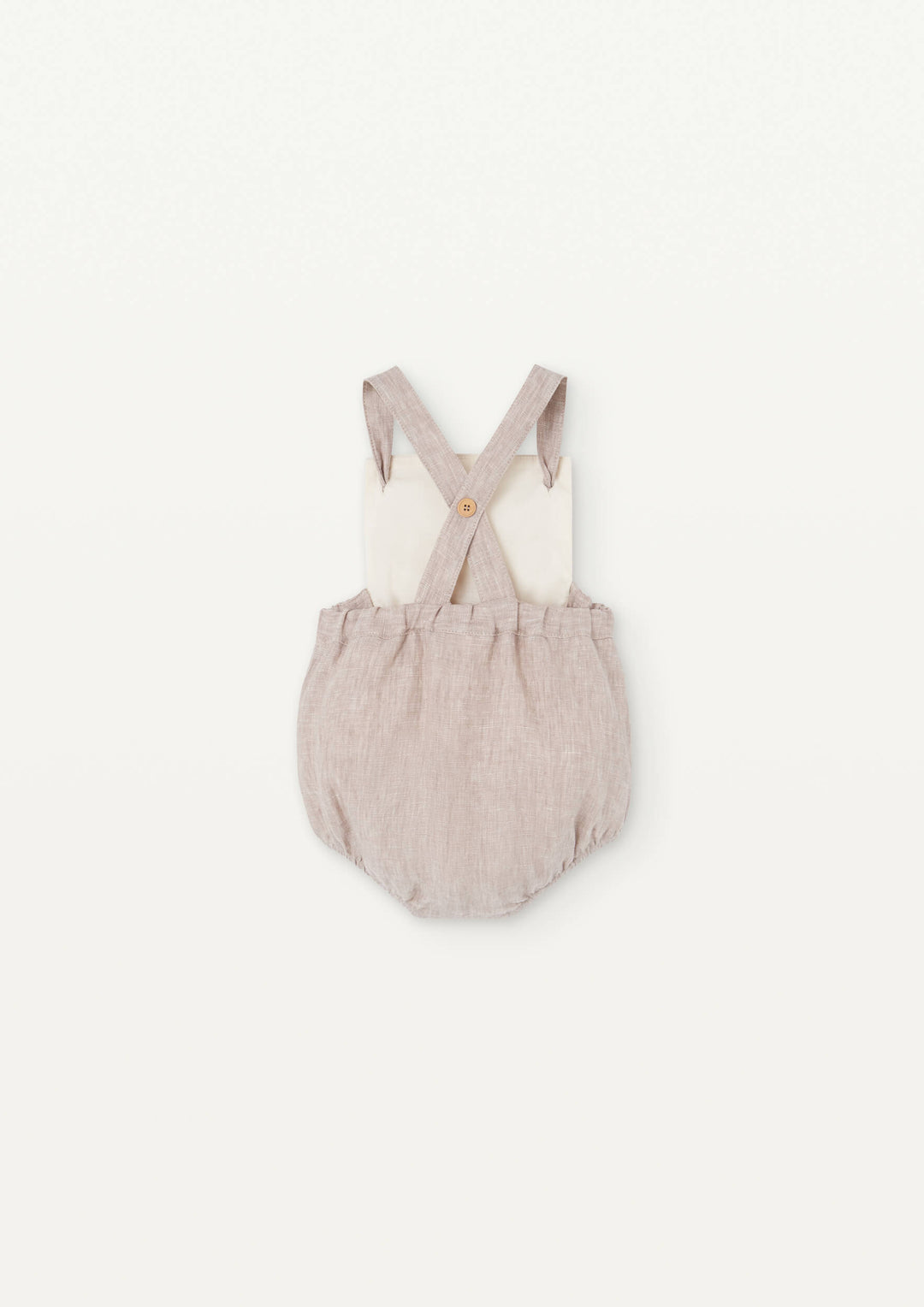 Mod 7.1 Off-white dungaree romper suit with straps