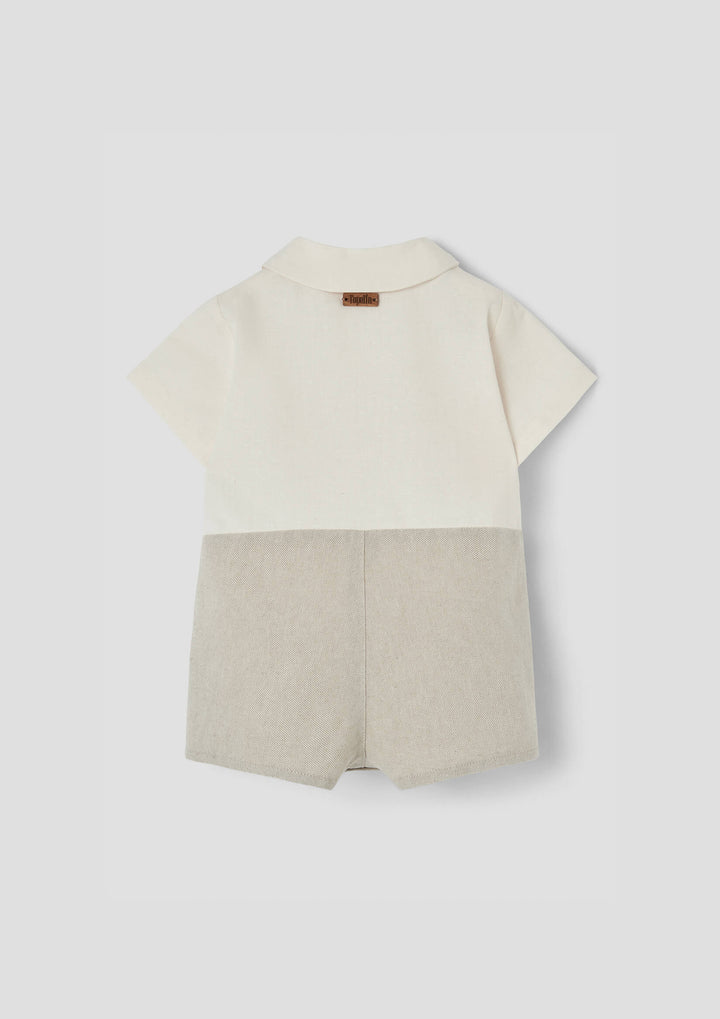 MOD.8.1 SAND OXFORD TWO-TONE JUMPSUIT