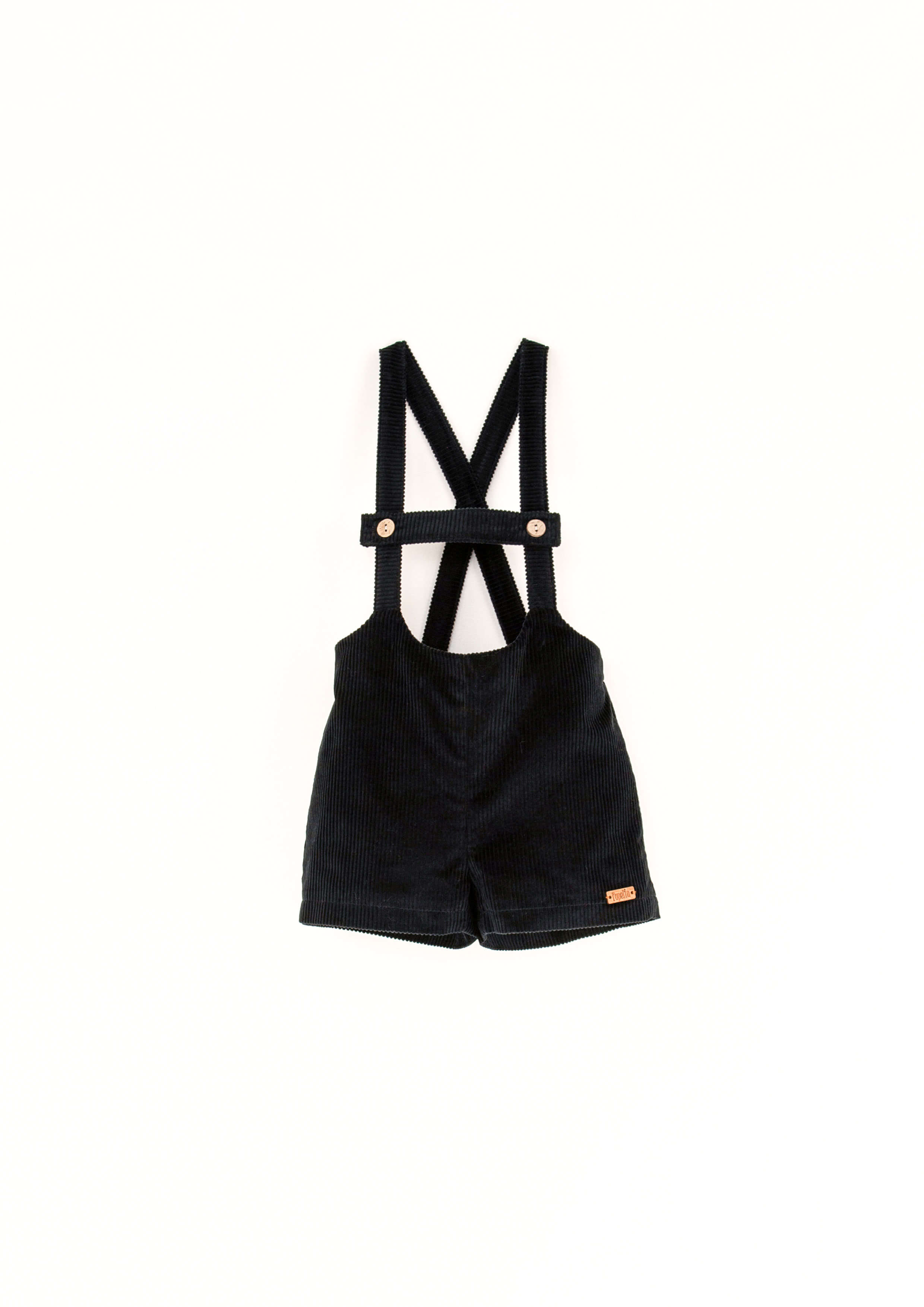 8.3-BLACK SHORT DUNGAREES W/STRAPS – whoopikids