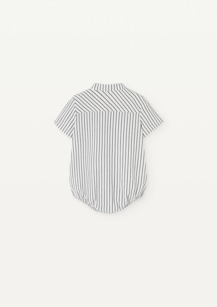 Mod 8.4 Striped shirt-style romper suit