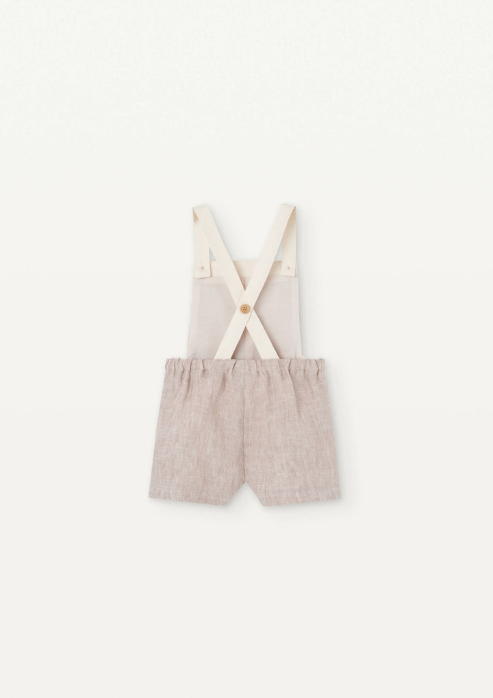 Mod 9.1 Sand linen contrasting dungarees